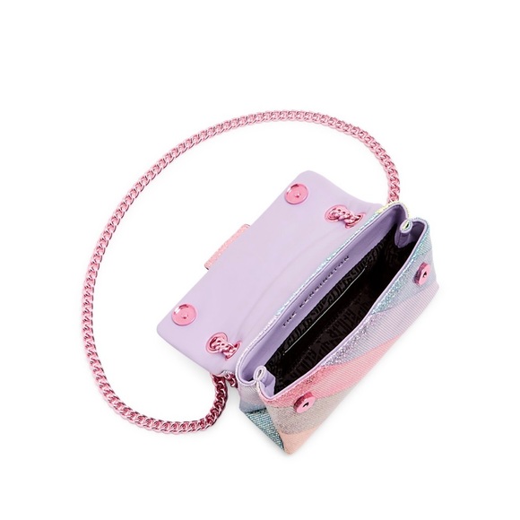 Kurt Geiger London Mini Kensington Glitter Holographic Crossbody Bag - Picture 7 of 8